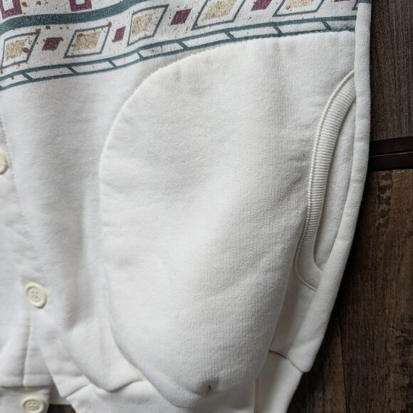 90s Winter Snowflake Granny Cardigan Sweater - Picture 5 of 6